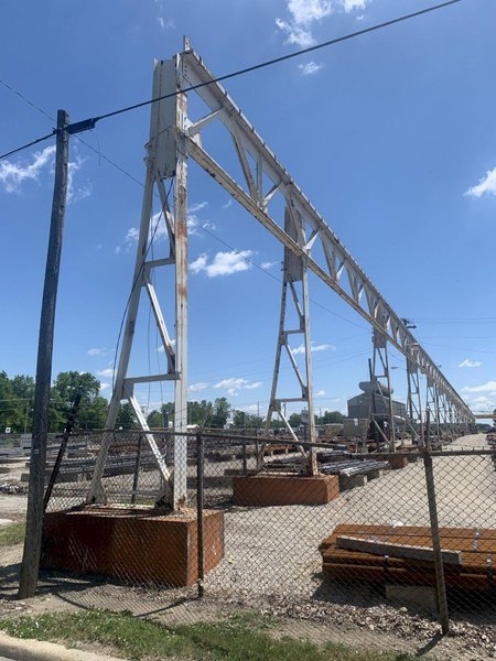 10 TON X 60' X 1000' P&amp;H OVERHEAD SELF STANDING YARD CRANE SYSTEM: STOCK #13150