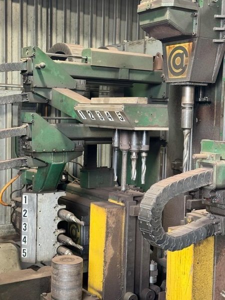 Controlled Automation DRL-348TC 3-Spindle Beam Drill, 2009