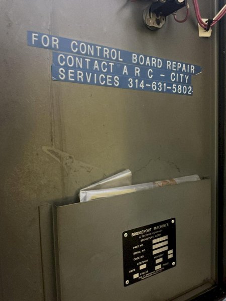 2 HP X 9" X 42" BRIDEPORT SERIES I VERTICAL RAM TYPE KNEE MILL DRO POWER FEEDS VARIABLE DRIVE: YOBRO #24264