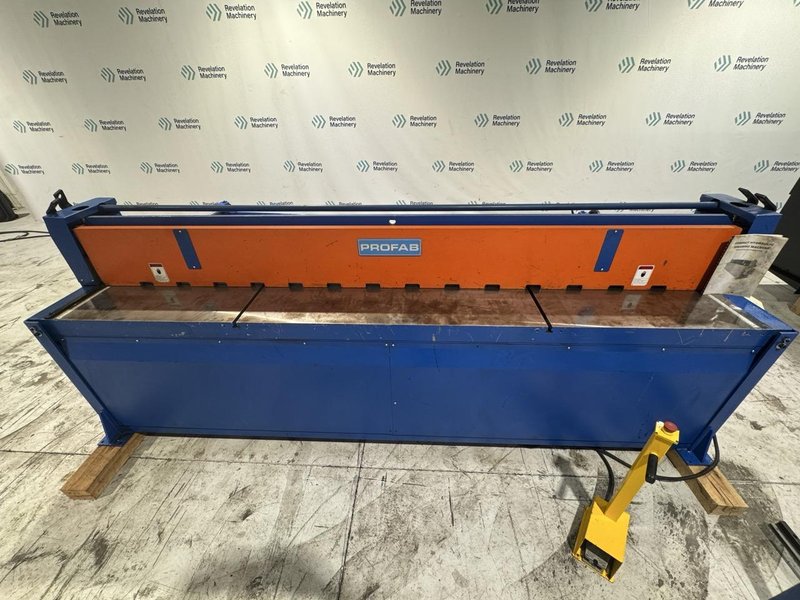 10′ x 14 Ga. PROFAB H-12014 Hydraulic Shear, 2023 –  w/ Foot Pedal, Manual Back Gauge &amp; Front Support Arms