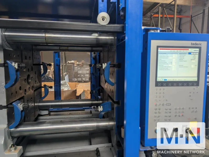 280 TON 12.1 OZ TEDERIC MODEL D250 INJECTION MOLDING MACHINE MFG 2022 (2) AVAILABLE LOW HOURS
