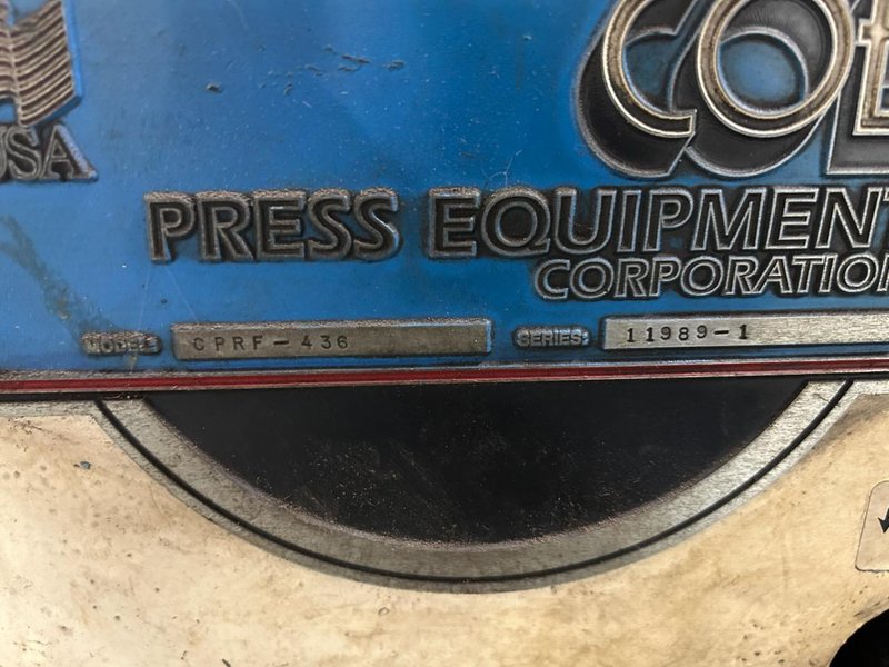 Coe Press Coil Feed Line 15,000 Lbs. x 36&quot; Wide