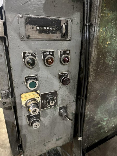 100 TON ROUSSELLE MODEL #10K60 GAP FRAME STAMPING PRESS 6&quot; STROKE: STOCK #23649