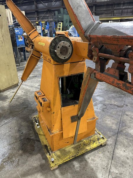 2500 LBS X 12&quot; COOPER WEYMOUTH DOUBLE END PULL-OFF COIL REEL UNCOILER: STOCK #22618