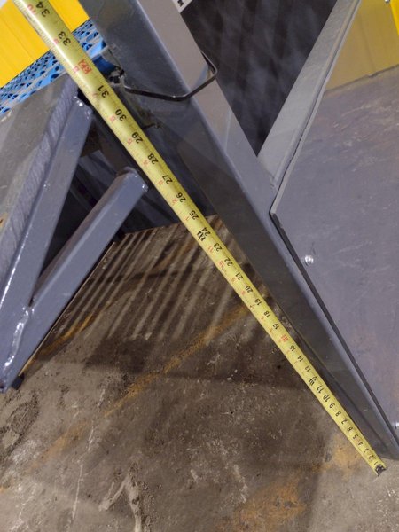 59&quot; X 36&quot; X 52&quot; STEEL PARTS TABLE: STOCK #20617