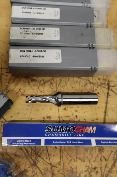 Iscar Inserted Cutting Tools, Part Off Tool Holders, .394" Diameter SumoCham Drills, ***All New In Packages***- Auction Item