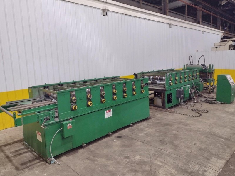 36" HI-RIB AG PANEL LINE: 14 STAND BRADBURY MODEL M2.548-14 ROLLFORMER &amp; AIRAM CUTOFF PRESS: YOBRO #26013