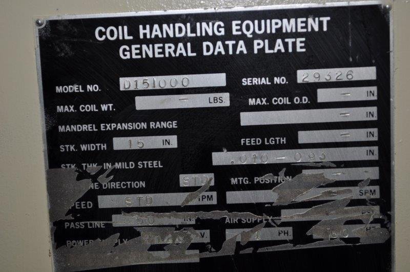 8000 LB x 15" x .093" Cooper Weymouth Peterson / Rowe Servo Feedline