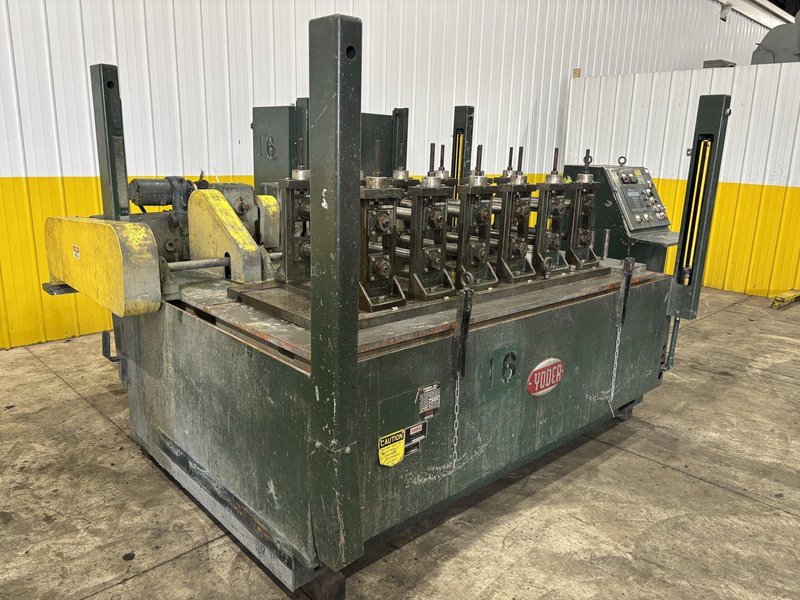6 STAND X 2&quot; YODER MODEL Q-150 U JOINT DRIVE RAFTED ROLLFORMER, W/ 7 RAFTS &amp; 42  STANDS: STOCK #22634