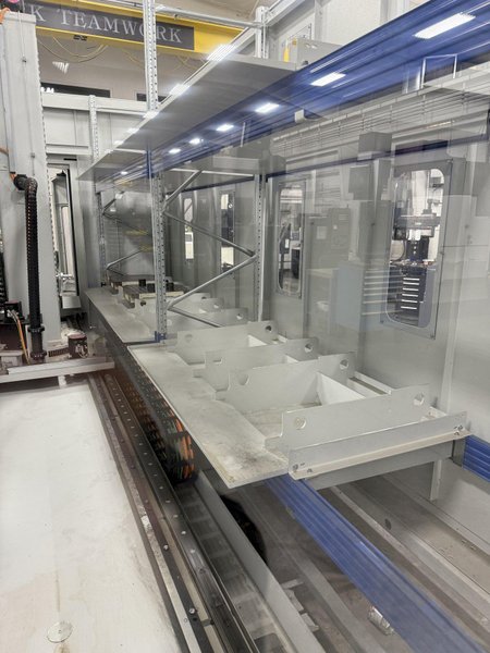 Used 2015 Grob G550 5-Axis CNC Horizontal Machining Center For Sale with 10 Station Pallet Pool