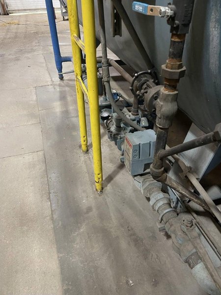300 Hp. Superior High Pressure Steam Boiler, 150 psi, 1995 – 12.6 MBH Gordon Piatt Burner, Blowdown Separator
