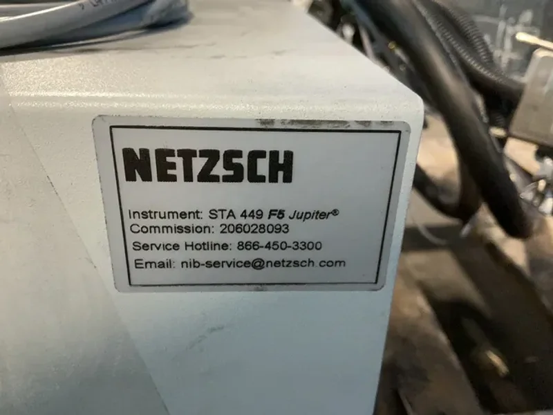 NETZSCH STA 449 F5 JUPITER THERMAL ANALYZER  -  HTP4000A28-3525