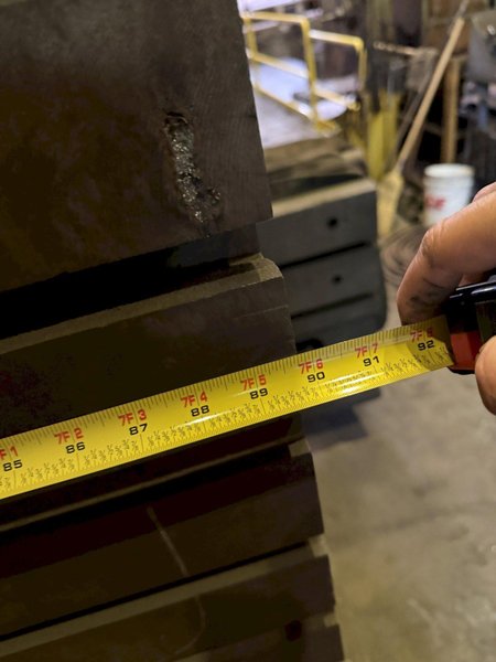 90" WIDE X 120" TALL T-SLOTTED ANGLE PLATE. STOCK #0548426