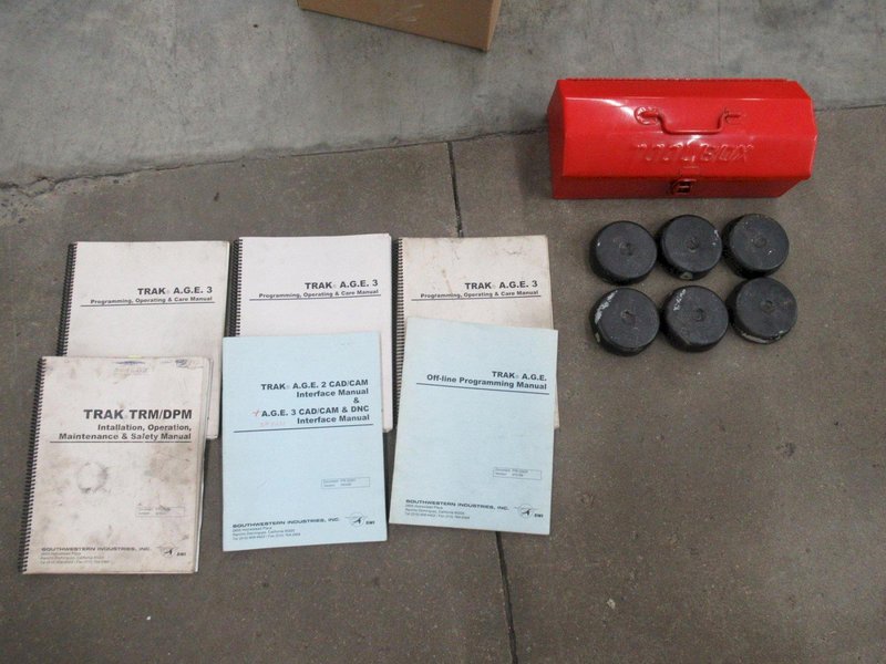 Southwest Industries Trak DPM 3-Axis CNC Vertical Bed Mill w Trak A.G.E 3 3-Axis CNC Control, Kurt Power Draw Bar, 10" x 50" T-Slotted Table and MORE!