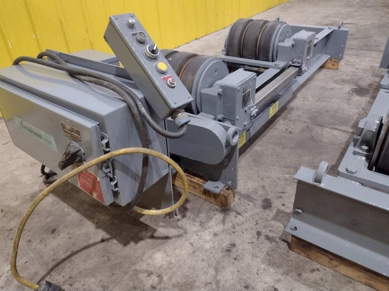 20 TON ARONSON MODEL #WWR-20 POWERED TANK TURNING ROLL SET WITH DRIVE &amp; IDLER: STOCK #22313