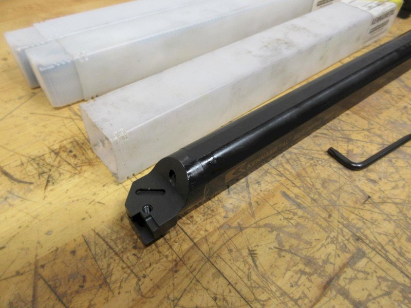 Kennametal/Sandvik 1.25"  x 14" Top Notching Inserted Boring Bars, (3) Kennametal A20-NER3, (1) Sandvik SI-CTLHOR-10143- Auction Item