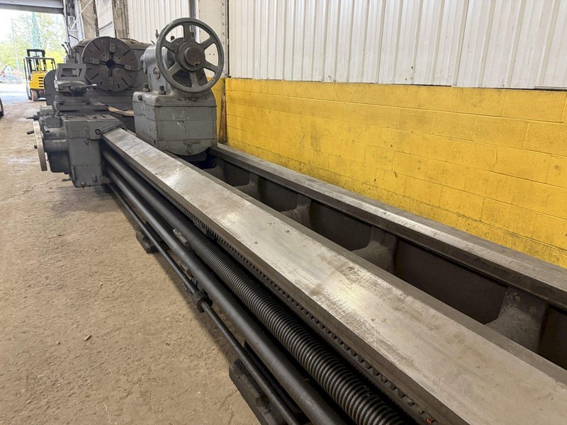 56" x 336" (28') BERTRAM ENGINE LATHE WITH DUAL CARRIAGES: STOCK #10964