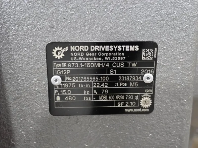 NORD 15.0 HP GEAR DRIVE