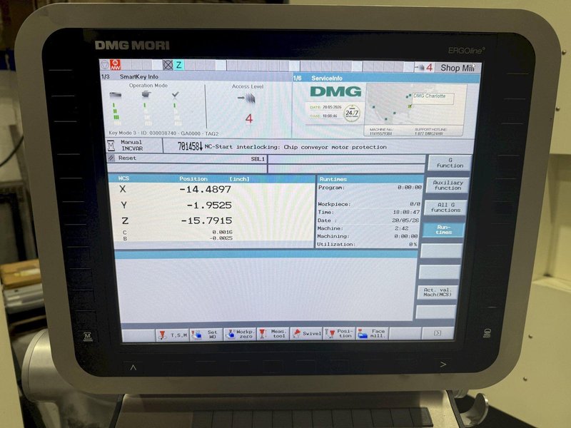 Used 2011 DMG Mori DMU 50 5-Axis Vertical Machining Center For Sale