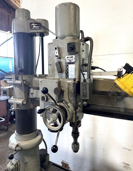 39" x 8" Arboga Radial Drill RLM 3508, 70-1350 RPM, 4 MT, Power Elevation, Box Table, 3 HP