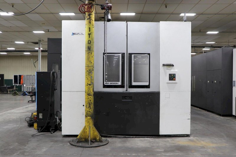 Okuma MB-8000H CNC Horizontal Machining Center, 2021 – Through Spindle Coolant; Chip Conveyor