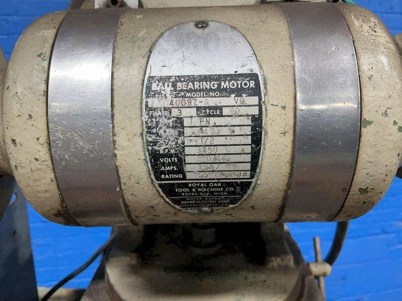 ROYAL OAK 8”X30” TABLE, 1/2 HP UNIVERSAL CUTTER GRINDER