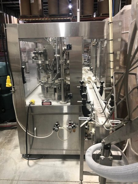Complete Beverage Canning line with Ska Fab Depalletizer, Palmer Canner 12-1, 2015 – Equipped with Axon Sleever and Shrink Tunnel, Eastey Sleeve Wrapper and Shrink Tunnel, Dakota Water RO System, 3,000 Gallon Poly Tank, Pro-Refrigeration Glycol Chilling Unit, 30 BBL Tank, 40 BBL Tank, 60 BBL Tank