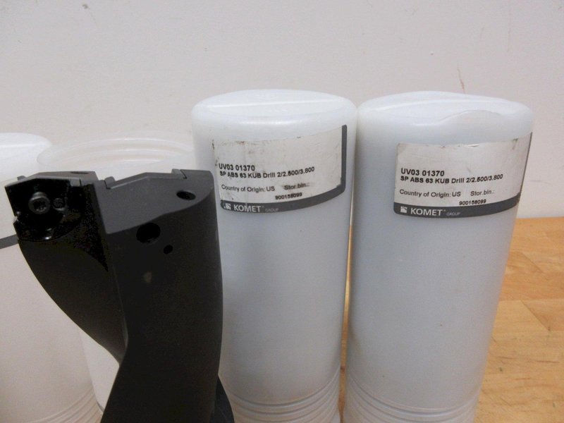Komet ABS63 KUB Trigon Inserted Drill Bodies (8pcs), Large Diameters ***All New In Packages***- Auction Item