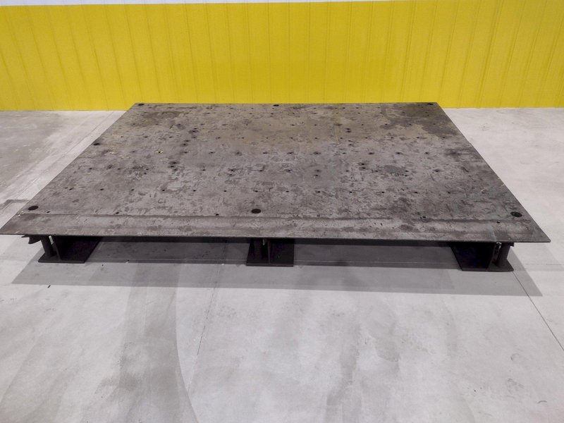 92&quot; X 120&quot; HEAVY DUTY STEEL SURFACE PLATE LAYOUT TABLE: STOCK #19730