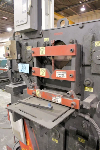 Edwards Jaws IV 100 Ton Capacity Hydraulic Iron Worker with Tooling