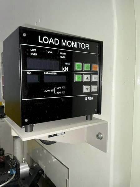 88 TON AIDA MODEL #DSF-N1-800 GAP FRAME PRESS 6.3” STROKE &amp; PA SERVO COIL FEED LINE: YOBRO #25102