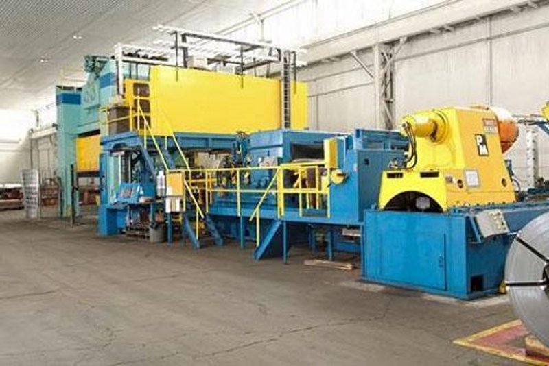 500 TON, VERSON PRESS LINE, BED SIZE 108" x 186"