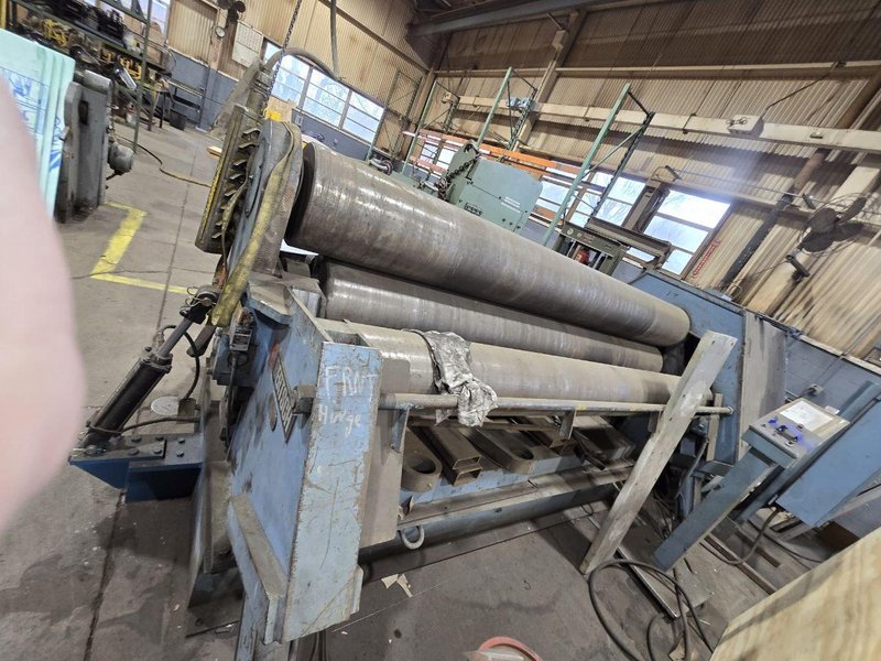 8' X 1/2"  BERTSCH MODEL #50-08 HYDRAULIC 4 ROLL PLATE BENDING ROLL: YOBRO #24786