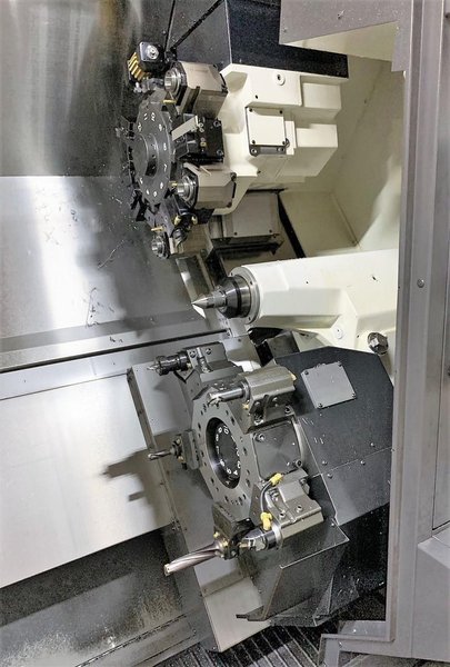 Okuma SIMUL-TURN LU4000 EX MY CNC Lathe, OSP-P300LA, Only 240 Hours, New 2018