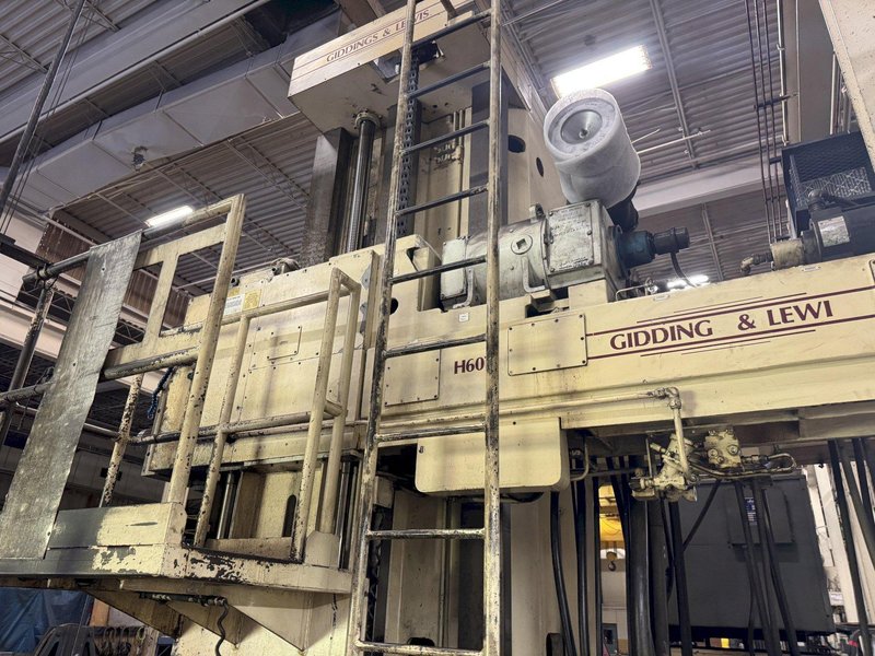 6&quot; GIDDINGS &amp; LEWIS H60-T CNC 4-AXIS HORIZONTAL BORING MILL WITH POWERED TAILSTOCK. STOCK # 1002025