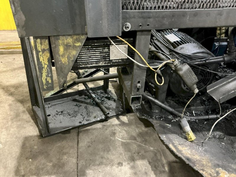 55 TON YODER MODEL #P55 CUT-OFF PRESS, W/ 5" STROKE, AIR CLUTCH &amp; BRAKE: YOBRO #24312