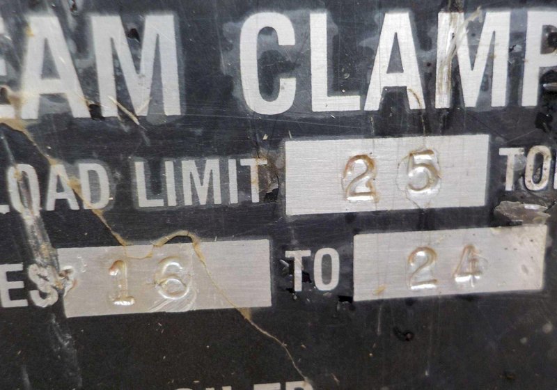 25 TON (50,000 LBS) CLAMP-CO MODEL #NS25 BEAM LIFTING CLAMP: YOBRO #24843