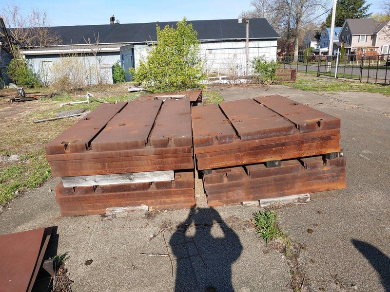 60" X 90" X 14" T-SLOTTED FLOOR PLATE. STOCK # 0632121