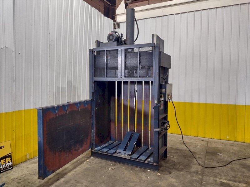 2001 J.V. MFG INC CRAM-A-LOT MODEL #DHR-60-LU VERTICAL CARDBOARD BALER: YOBRO #25051