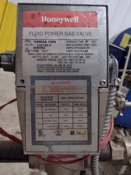 40 HP COLUMBIA MODEL MPH-40 GAS FIRED BOILER: STOCK #22543