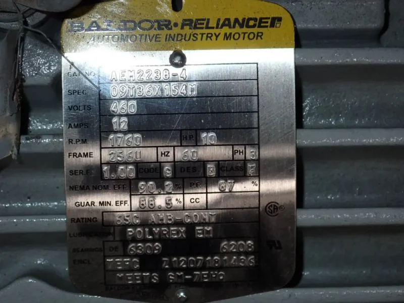 BALDOR 10 HP MOTOR  -  AEM2238-4