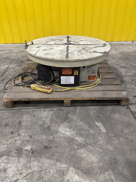 12,000 LBS X 48" PANDJIRIS MODEL MT-120-4.5 POWERED ROTARY TABLE WELDING POSITIONER, 115V: STOCK #22644