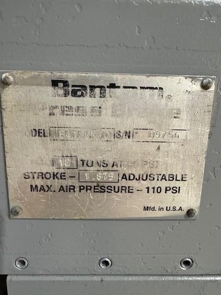 1 - PREOWNED ATEK BANTAM PRESS BRAKE, MODEL #: B2120MF0, S/N: D9756