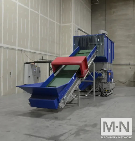 60 HP ZERMA MODEL ZCS1400 SHREDDER GRANULATOR COMBO MFG 2021