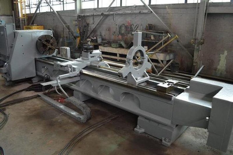 32.5" X 22'/10' LODGE &amp; SHIPLEY HOLLOW SPINDLE DUAL BED ENGINE LATHE: STOCK #10927