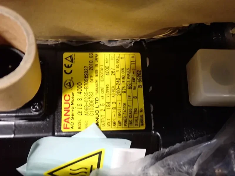 FANUC 2.5 KW AIS 8/4000 AC SERVO MOTOR   -  A06B-0235-B705#S037