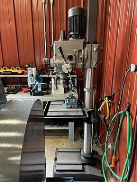 JET GHD-20PFT GEARED HEAD DRILLING/TAPPING DRILL PRESS WITH POWER DOWNFEED