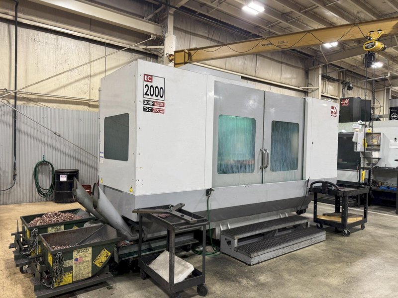 HAAS EC2000 HORIZONTAL MACHINING CENTER: STOCK #81124