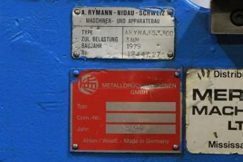 ARYMA HIGH PERFORMANCE AUTOMATIC CIRCLE SHEAR KS3-800,1979