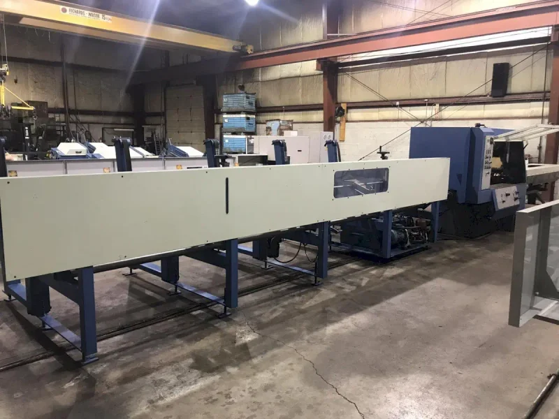 USED SIMEC MODEL CICLOMEC 122 CNC AUTOMATIC COLD SAW WITH 20' LOADING RACK, Year 2001